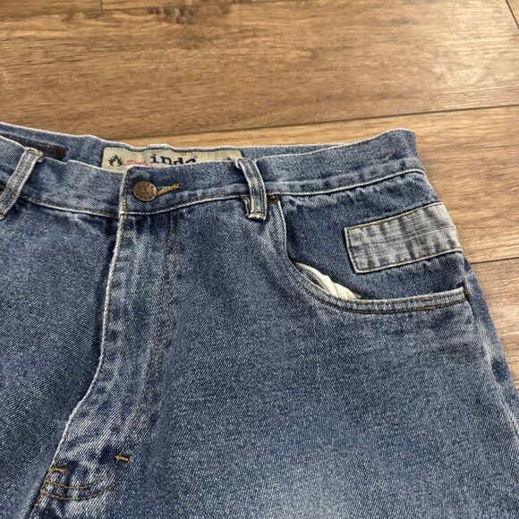 Vintage Indo Jeans Wide Leg Skater Grunge 34x32 - Picture 10 of 12